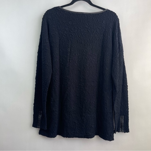 Long Sleeve Gauze Style High Low Top Size Large - Picture 2 of 3